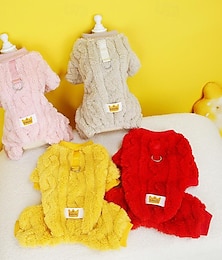 abordables -Chien Chat Combinaison Mode Mignon Hiver Chaud Doux Lavable Confortable Extérieur Sports Vêtements pour Chiens for Bichon Frisé Caniche Spitz Nain Bébé Animal Papillon