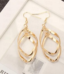economico -Per donna Orecchini pendenti Geometrico Gioia Orecchini Gioielli Argento / Oro Per Matrimonio Natale Balli di fine anno Festival