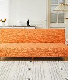 baratos -3 tamanhos diferentes tecido jacquard sem braços sofá cama capa sofá decoração de ano novo slipcovers protetor estiramento elástico capa de banco
