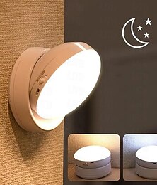 cheap -360 Degree Rotating LED Night Light USB Charging Motion Sensor LED Light Bedroom Sound Light Control For Corridors Family Bathrooms Eye Protection Night Light
