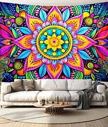 economico -mandala colorato bohémien arazzo appeso arte della parete grande arazzo decorazione murale fotografia sfondo coperta tenda casa camera da letto soggiorno decorazione