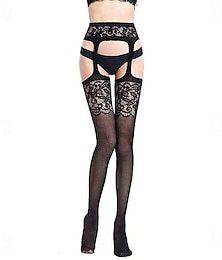 cheap -Ladies Sexy Hollow Stockings Jacquard Pants Leggings