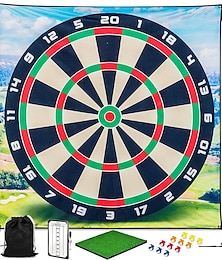 abordables -El juego de chip de golf incluye tapete de juego adhesivo de 6 x 6 pies, juegos de golf n' stick con pelotas de golf chip n' stick, objetivos con tapete de chip