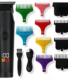 billiga -professionella hårklippare för män - USB-uppladdningsbar LCD-digitalskärm elektrisk hårklippare för en perfekt frisyr varje gång