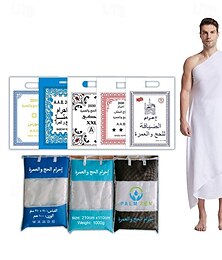 abordables -Vêtements originaux de hajj umrah pour hommes, ensemble de serviettes turques super douces ahram, nouvelle technologie tissée en microfibre à séchage rapide