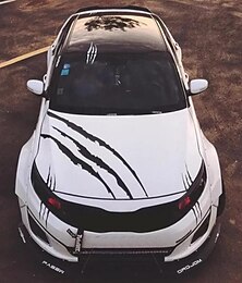 voordelige -3 stks auto sticker monster klauw sticker auto kap koplamp decoratieve sticker auto styling ghost klauw kras streep strepen koplamp sticker stickers