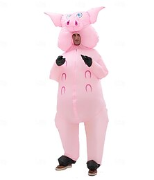 preiswerte -Schwein Karneval Aufblasbare Kostüme Lustige Kostüme Halloween-Gruppen-Familienkostüme Karnevalskostüm Lustiges Kostüm Erwachsene Herren Damen Karneval Maskerade Leistung Party Maskerade Einfaches