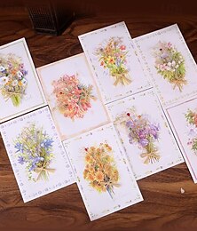 preiswerte -Handgemachte Trockenblumen-Grußkarten, Dankeskarte, Geburtstagsfeier, Abschlussfeier, Hochzeitseinladung, Jahrestagskarte, Blumenstraußkarte für Ehefrau, Valentinstag, Muttertagsgeschenk