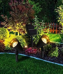 economico -faretto solare per esterni IP65 impermeabile 2 in 1 luce solare focalizzata per giardino piscina area alberi stagni decorazione cortile illuminazione paesaggistica