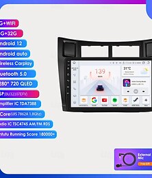 abordables -Autoradio pour toyota yaris 2005 - 2012 lecteur vidéo stéréo multimédia