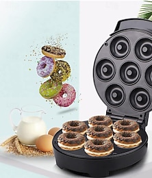 levne -mini koblihovač elektrický nepřilnavý koblihovač snadno se čistí, 7 koblih dělá veganskou snídani 1000w