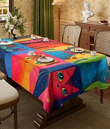 abordables -nappes d'animaux pour réunion de famille, table à manger