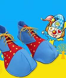 abordables -Clown Burlesque Clown Carnaval Chaussures Costume de fête Bal Masqué Il Tenues Cosplay Adulte Homme Femmes Carnaval Mascarade Performance Soirée Scène Costume de carnaval facile Se déguiser