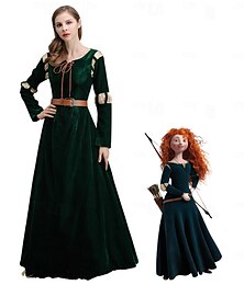levne -Statečný Merida Šaty Cosplay kostým Téma Party Kostým cosplay Filmové kostýmy for Dámské Dospělé Karneval Plesová maškaráda