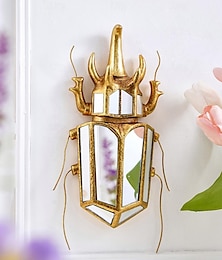 billiga -unicorn skalbagge spegel design väggmonterad dekoration guld väggdekoration skalbagge glas spegel handgjorda 3