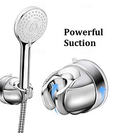 abordables -Soporte móvil universal sin perforación, potente asiento de ducha con succión, soporte para portabrocas, ventosa, soporte de ducha para accesorios de baño