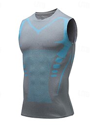 economico -Per uomo Canotte Canotta fitness Carro armato Maglieria intima Girocollo Senza maniche Sport Casual / quotidiano Palestra Traspirante Morbido Color Block Nero Bianco Abbigliamento sportivo Di