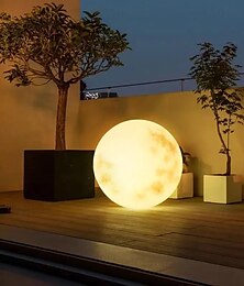 ieftine -Lumină led de lună în aer liber lumină reîncărcabilă prin usb 25cm 30cm lumina decor interior în aer liber ip65 impermeabilă pentru grădină gazon piscină atmosferă de petrecere bilă rotundă lumina decorativă 1buc