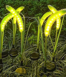 cheap -New Simulation Solar Reed Light, LED Outdoor Waterproof Yard Garden Luminous Dog Tail Grass Atmosphere Light