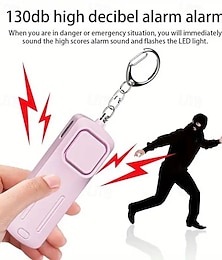economico -allarme di autodifesa 130db anti-lupo donne avviso di protezione di sicurezza portachiavi di sicurezza personale urla forte allarme di emergenza