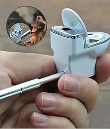 cheap -Toilet Shaped Ceramic Portable Pipe Smoking Pipe for Tobacco - The Perfect Smoking Accessory!