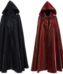 billige -punk&amp; gotisk middelalder 1700-tallet 1600-tallet kappe cosplay kostyme kappe heks pest doktor menn kvinner unisex halloween karneval maskerade larpe kappe middelalder kappe