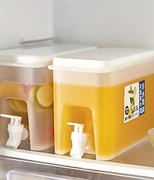 olcso -1db, nagy teherbírású italadagoló - 3,5l/118oz műanyag vízadagoló bulikhoz, esküvőkhöz és nyári italokhoz - hőálló és tökéletes konyhai és otthoni használatra - ideális születésnapi ajándék