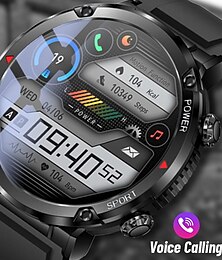 economico -Orologio per Uomini con Batteria Grande da 600 mAh Smart Watch Uomini IP68 Impermeabile Smartwatch Schermo AMOLED HD Chiamata Bluetooth Braccialetto Sportivo