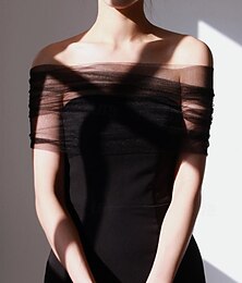 abordables -Enveloppements de mère sexy mariée manches courtes manches illusion en coton avec boutons pour tenue de soirée été