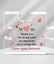 cheap -Unique Engraved Puzzle Acrylic Plaque-Mom Bday Gift Ideas Gift For Mommy Mother's Day Gift Birthday Gift For Mom