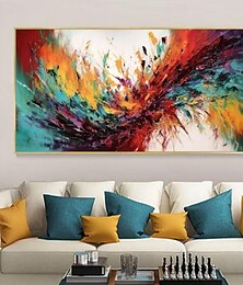 ieftine -pictura in ulei lucrata manual canvas arta perete decor abstract orizontal colorat pentru decor interior pictura rulata fara rama neîntinsa