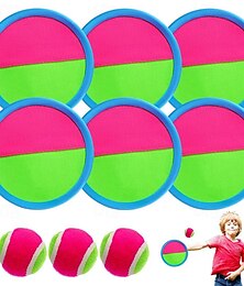 voordelige -9 Pcs Bal Vangset Spellen Gooi Paddle Vang en Gooi Bal Spelset Strand Speelgoed Achtertuin Buitenspelen Achtertuin Gooi Plakset Kerstgift