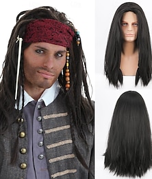 economico -parrucca da pirata per parrucche da festa cosplay per adulti