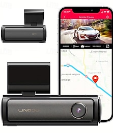 abordables -am100 4k dash cam adas gps caméra caméra avant 150fov voiture dvr 24h support de stationnement caméra intérieure arrière wifi & contrôle des applications