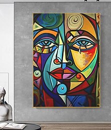 preiswerte -handgemaltes Ölgemälde Pablo Picasso, berühmtes Gemälde aufgerollte Leinwand, berühmtes Mädchen, Leinwandkunst, kein gerahmtes Wandkunstgemälde, Heimwanddekoration