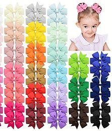 economico -Bambino Da ragazza Tinta unica Accessori per capelli 40 pezzi (colore casuale)