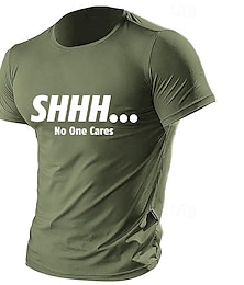 cheap -T shirt Tee Graphic Tee Casual Style Classic Style Graphic Prints Letter Printed Crew Neck Clothing Apparel Hot Stamping Outdoor Street Short Sleeve Green Zipper
