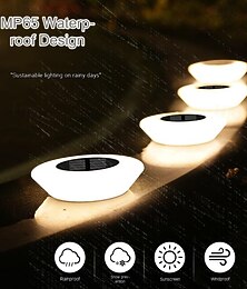 voordelige -4 stks zonne-binnenplaats verlichting ip65 waterdichte begraven verlichting voor tuin villa achtertuin pad stappen landschap decoratie gazon verlichting