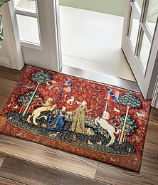 זול -ליידי unicorn מחצלות שטיחים שטיחים רחיצים שטיחים למטבח שטיח עמיד בפני החלקה שמן מחליק פנימי מחצלת חיצונית מחצלת עיצוב חדר שינה חדר רחצה שטיח כניסה שטיח וינטג'