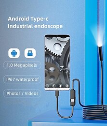billiga -5,5 mm avlopp industriellt endoskop rör endoskopi typ c minikamera bilboreskop för android pc