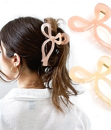 economico -2 fermagli eleganti per capelli con fiocco, eleganti fermagli per capelli grandi, per capelli sottili e spessi, regalo di festa per ragazze adolescenti, accessori chic per lo styling dei capelli per