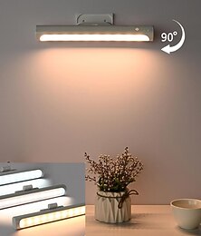 お買い得  -LEDキャビネットライトデスクランプ学生寮読書灯研究磁気LEDクールライトUSB充電式スリートーンライトタッチベッドサイドナイトライト