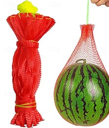 economico -100 pezzi amaca per melone reti per anguria rete per anguria resistente per giardino rete per melone per traliccio giardino verticale coltivazione reti per melone con coulisse
