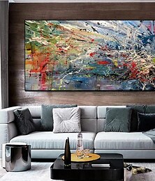 billiga -handgjord oljemålning canvas väggkonst dekoration modern abstrakt för heminredning rullad ramlös osträckt målning