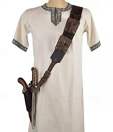 abordables -Punk y gótico Renacimiento siglo 17 Traje de cosplay Vaina Titular de la espada Feria del Renacimiento Caballero Vikingo caballero celta Hombre Mujer Unisexo Pirata Víspera de Todos los Santos