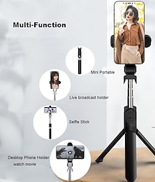 economico -Asta per selfie Bluetooth Allungabile Lunghezza massima 57 cm Per Universale Android / iOS Universali
