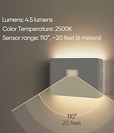 economico -Sensore di movimento per luci notturne a LED, luce notturna wireless ricaricabile USB per armadio da cucina, corridoio, luci notturne per bagno, corridoio, camera da letto, camera dei bambini, cucina e scale 1/2/3 pezzi