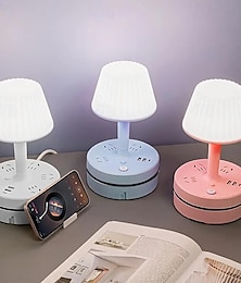 cheap -Desk Lamp Socket LED Desk Lamp Desk Bedside Night Light With Socket Can Be Used In Multiple Functions. 3 Kinds Of Lights Adjustable. 3*socket2*usb Interface1*type-c Interface1*mobile Phone Holder