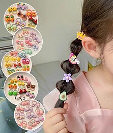 economico -Bambino Unisex Accessori per capelli Floreale 9#Fiori Set da 10 pezzi 3# Set di fiori viola