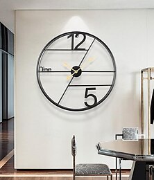 billiga -kreativ smidesjärn väggklocka vardagsrum ljus lyx konst hem present dekoration väggklocka enkel väggklocka 60cm